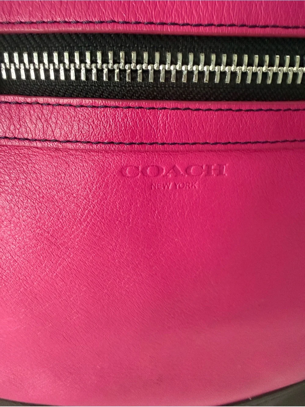 Coach Legacy Y2K Colorblock Leather Crossbody Duffle Bag – Pink/Navy/Brown 19995